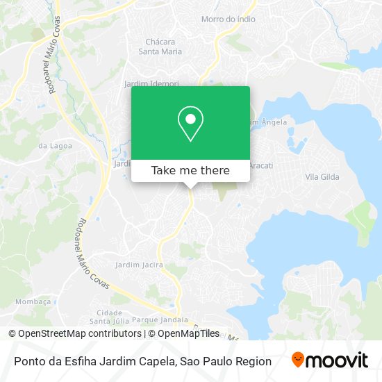 Mapa Ponto da Esfiha Jardim Capela