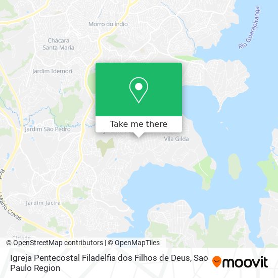 Mapa Igreja Pentecostal Filadelfia dos Filhos de Deus