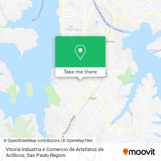 Mapa Vitoria Industria e Comercio de Artefatos de Aclilicos