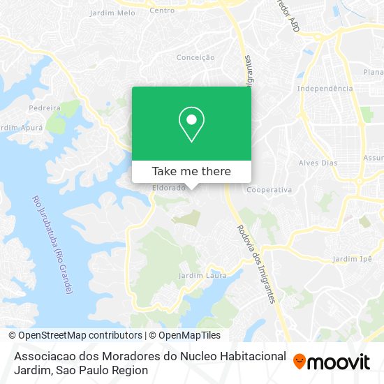 Associacao dos Moradores do Nucleo Habitacional Jardim map