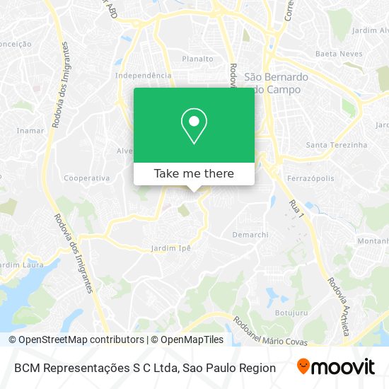 Mapa BCM Representações S C Ltda