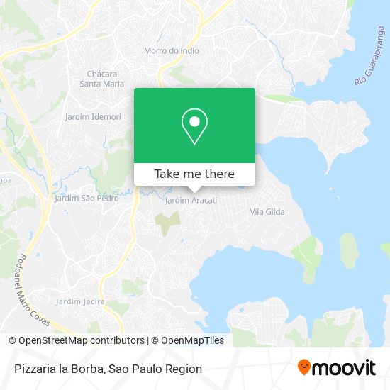 Mapa Pizzaria la Borba