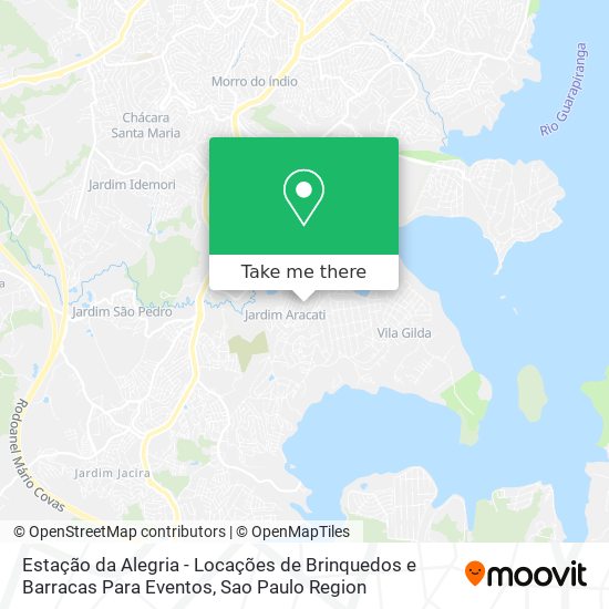 Mapa Estação da Alegria - Locações de Brinquedos e Barracas Para Eventos