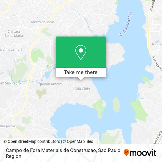 Mapa Campo de Fora Materiais de Construcao