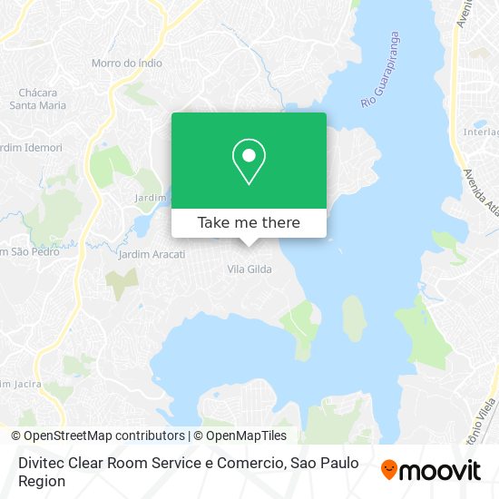 Mapa Divitec Clear Room Service e Comercio