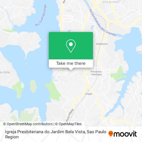 Mapa Igreja Presbiteriana do Jardim Bela Vista