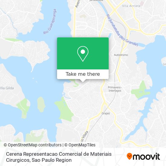 Cerena Representacao Comercial de Materiais Cirurgicos map