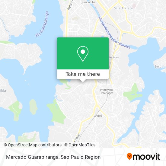 Mercado Guarapiranga map