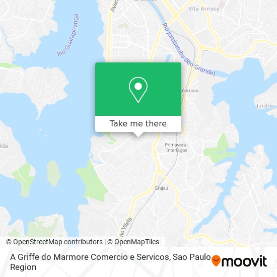 Mapa A Griffe do Marmore Comercio e Servicos