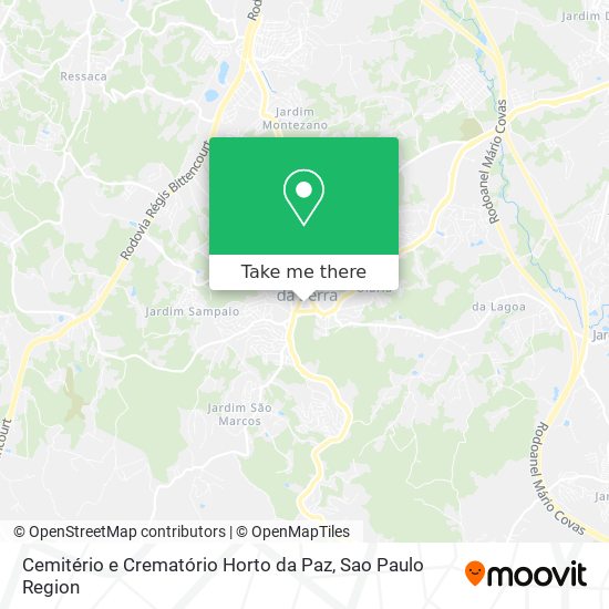 Cemitério e Crematório Horto da Paz map