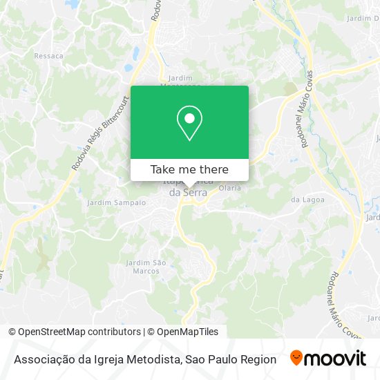 Associação da Igreja Metodista map