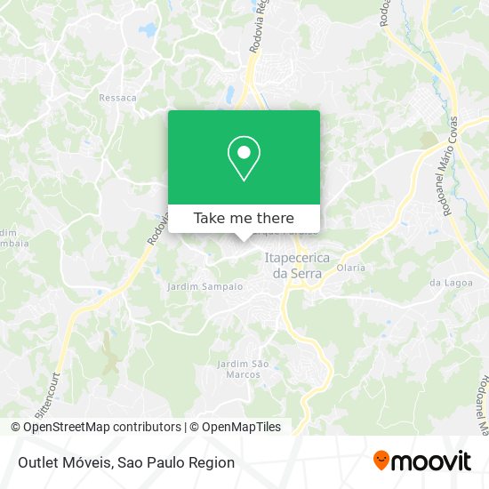 Outlet Móveis map