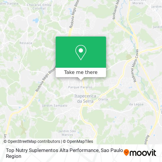 Top Nutry Suplementos Alta Performance map