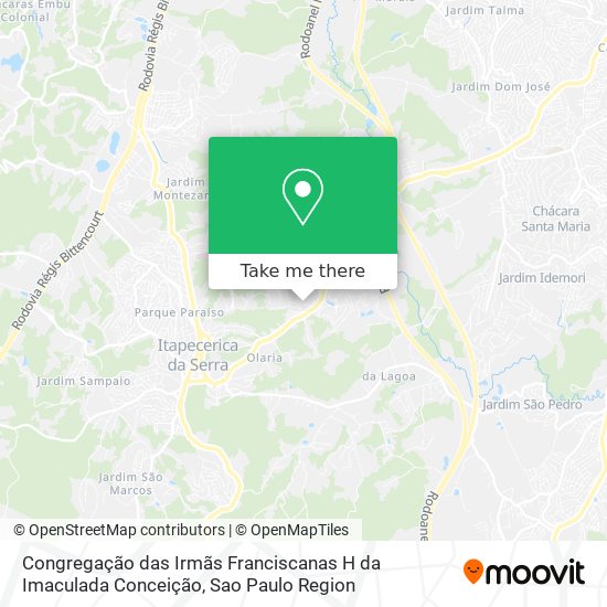 Congregação das Irmãs Franciscanas H da Imaculada Conceição map