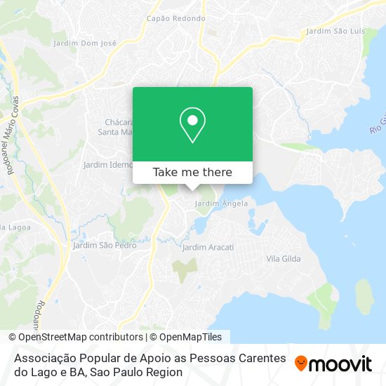 Associação Popular de Apoio as Pessoas Carentes do Lago e BA map