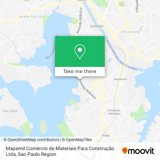 Mapemil Comércio de Materiais Para Construção Ltda map