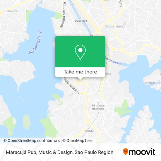 Maracujá Pub, Music & Design map