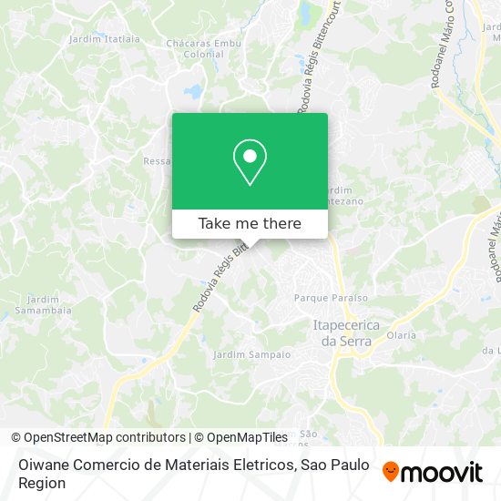 Oiwane Comercio de Materiais Eletricos map