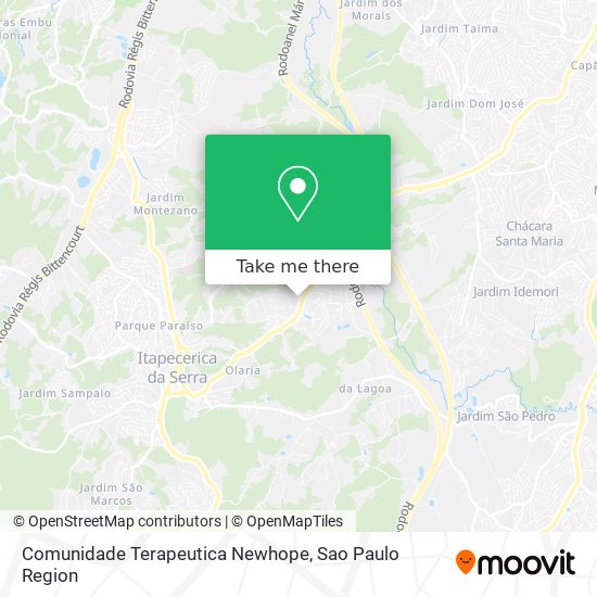 Comunidade Terapeutica Newhope map