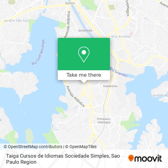 Taiga Cursos de Idiomas Sociedade Simples map