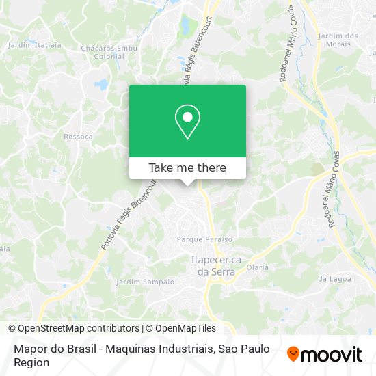Mapor do Brasil - Maquinas Industriais map