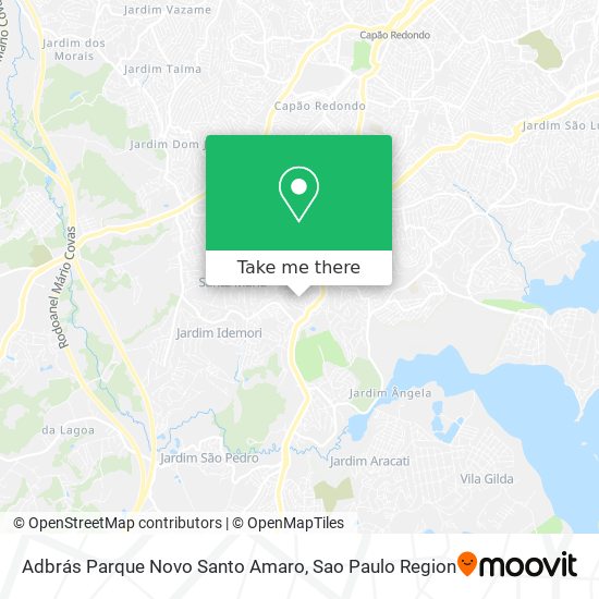 Adbrás Parque Novo Santo Amaro map