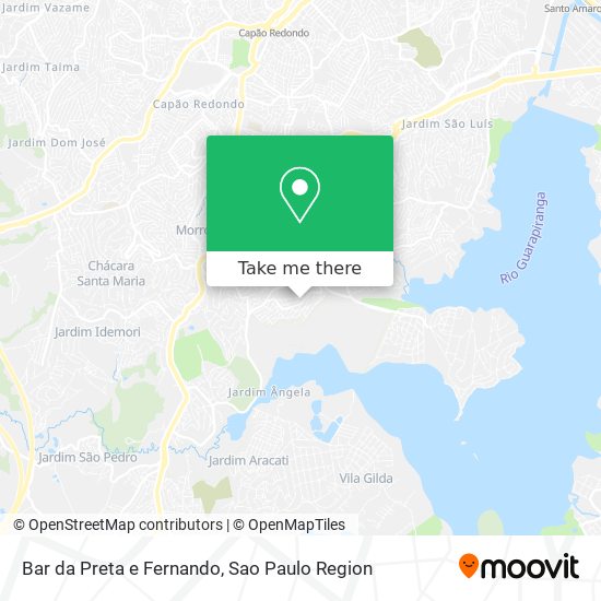 Mapa Bar da Preta e Fernando