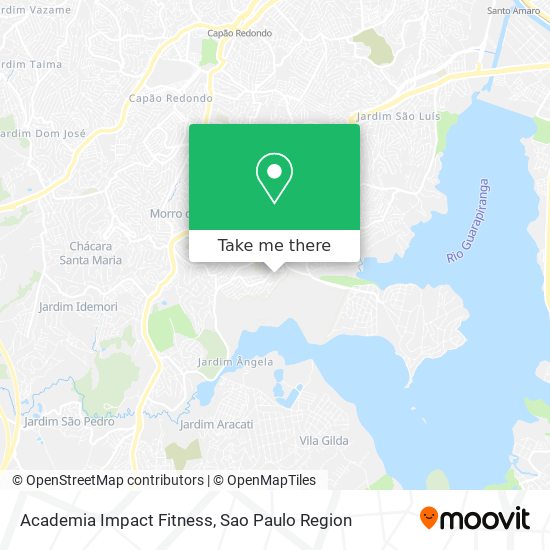 Mapa Academia Impact Fitness