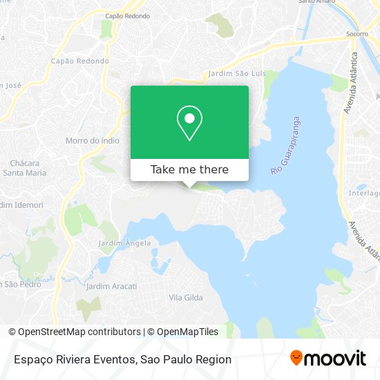 Espaço Riviera Eventos map
