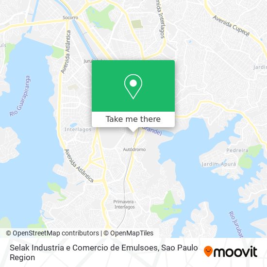 Mapa Selak Industria e Comercio de Emulsoes