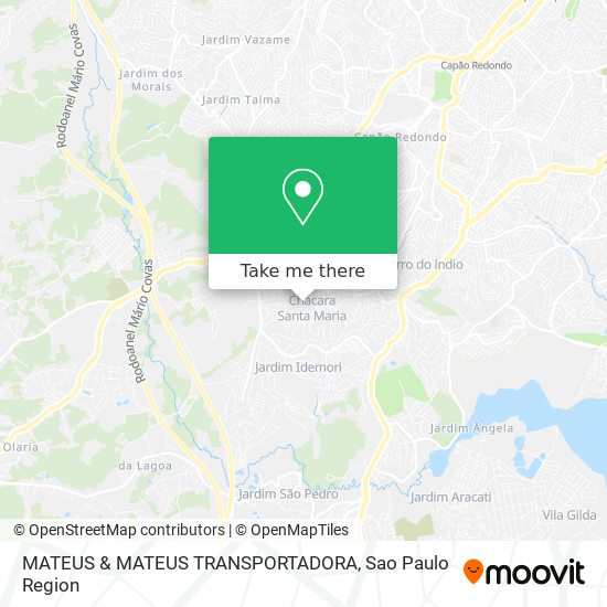 Mapa MATEUS & MATEUS TRANSPORTADORA