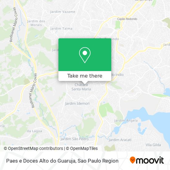 Mapa Paes e Doces Alto do Guaruja