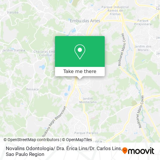 Novalins Odontologia/ Dra. Érica Lins / Dr. Carlos Lins map