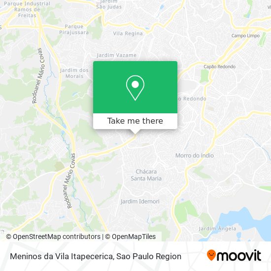 Meninos da Vila Itapecerica map