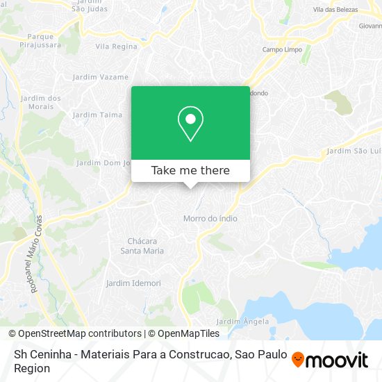 Mapa Sh Ceninha - Materiais Para a Construcao