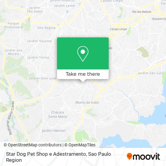 Star Dog Pet Shop e Adestramento map