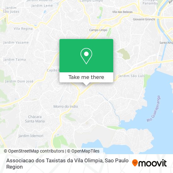 Associacao dos Taxistas da Vila Olimpia map