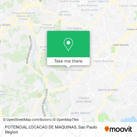 POTENCIAL LOCACAO DE MAQUINAS map
