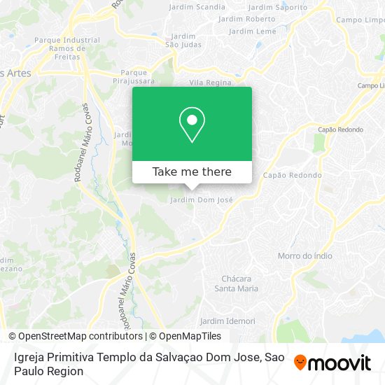 Mapa Igreja Primitiva Templo da Salvaçao Dom Jose