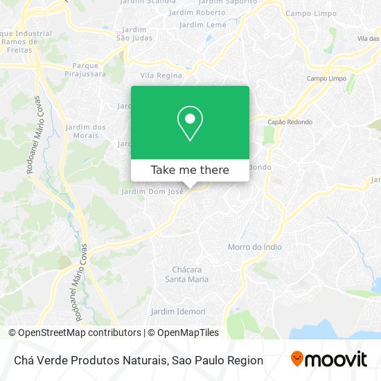 Chá Verde Produtos Naturais map
