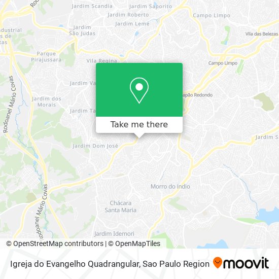 Mapa Igreja do Evangelho Quadrangular