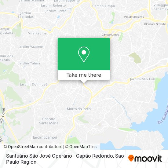 Santuário São José Operário - Capão Redondo map