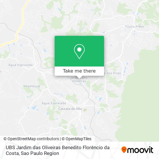 UBS Jardim das Oliveiras Benedito Florêncio da Costa map