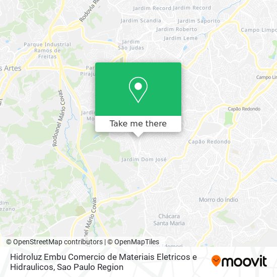 Hidroluz Embu Comercio de Materiais Eletricos e Hidraulicos map