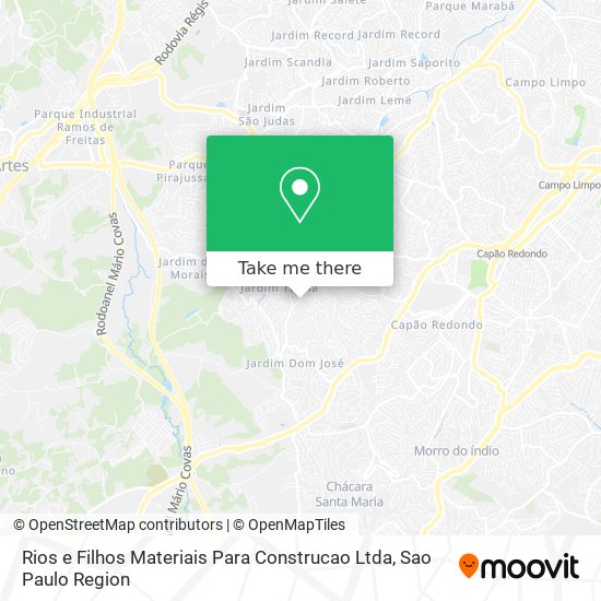 Mapa Rios e Filhos Materiais Para Construcao Ltda