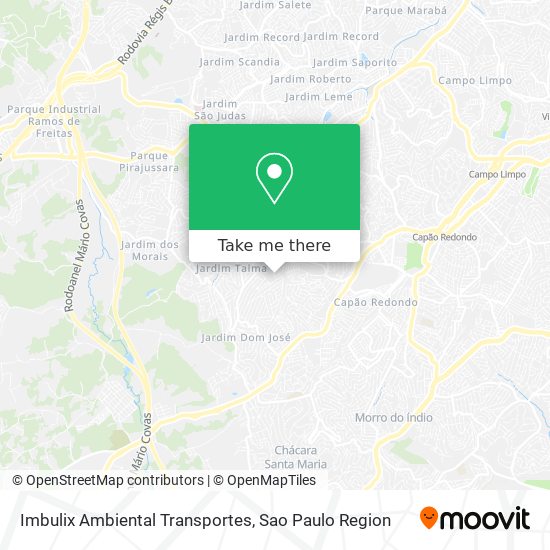 Imbulix Ambiental Transportes map