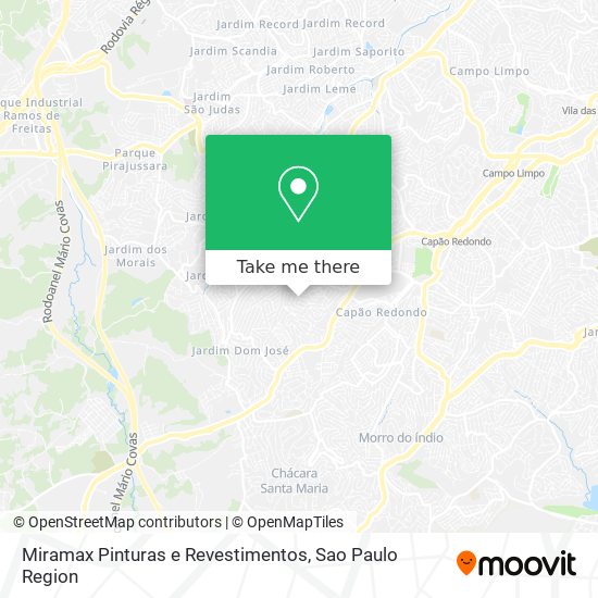 Mapa Miramax Pinturas e Revestimentos