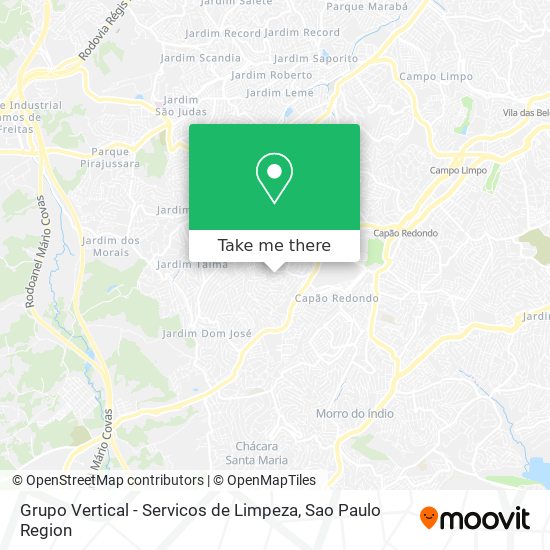 Grupo Vertical - Servicos de Limpeza map