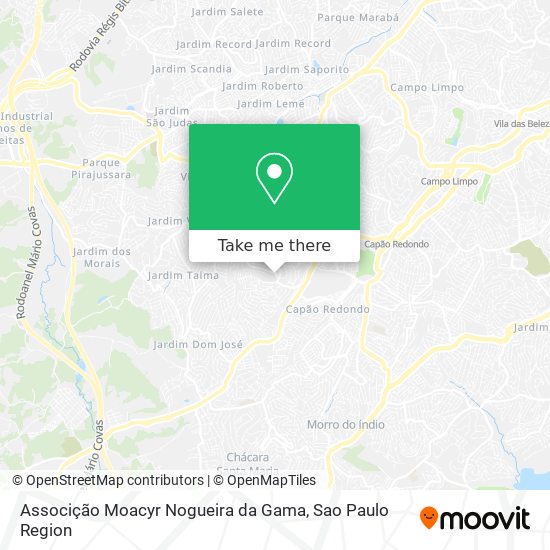 Mapa Associção Moacyr Nogueira da Gama