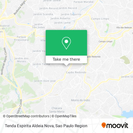 Tenda Espirita Aldeia Nova map